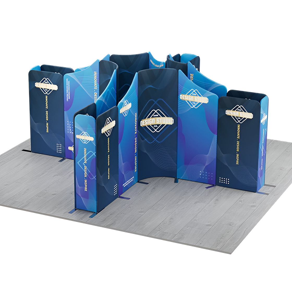 16.4x16.4ft Magnetic Modular Fabric Displays - Island Shape