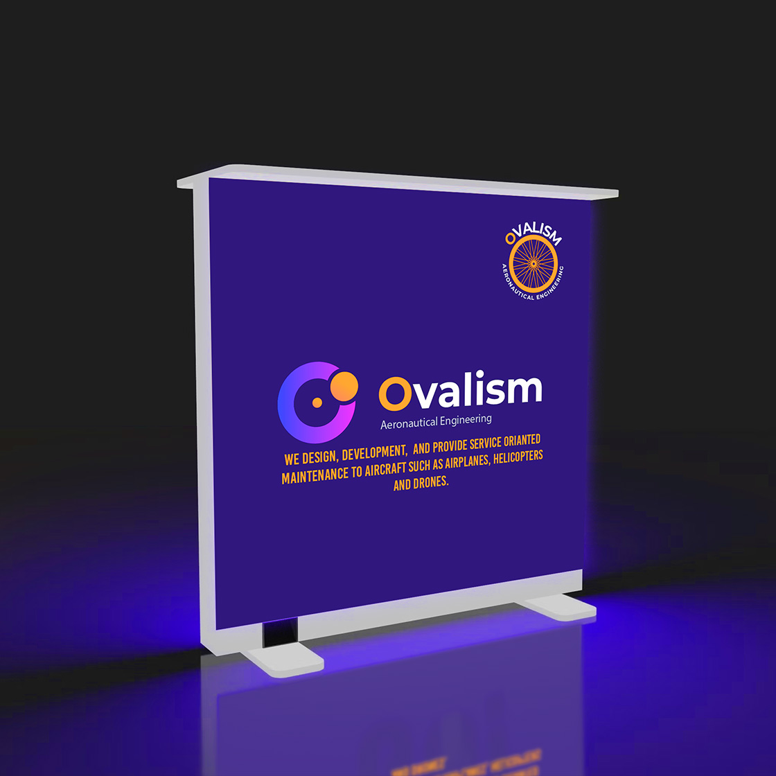 Wireless Backlit Promotional Counter