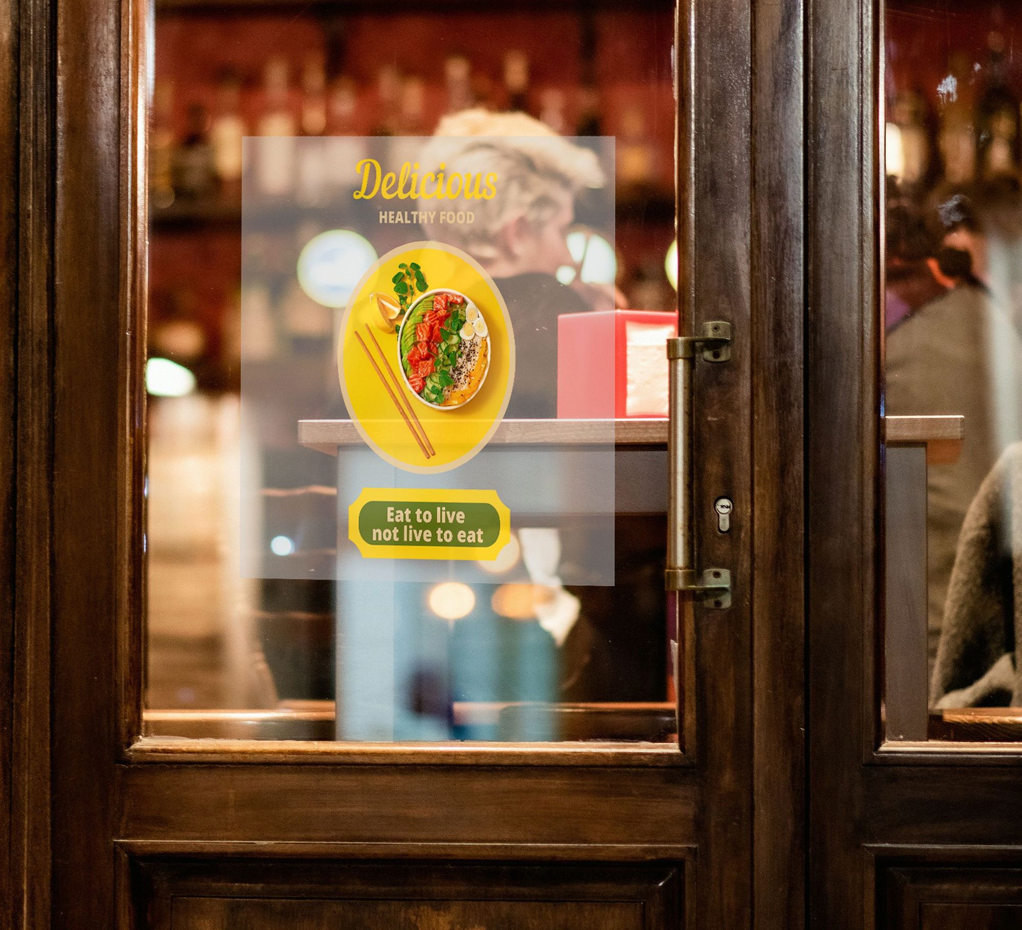 Clear Front Static Clings