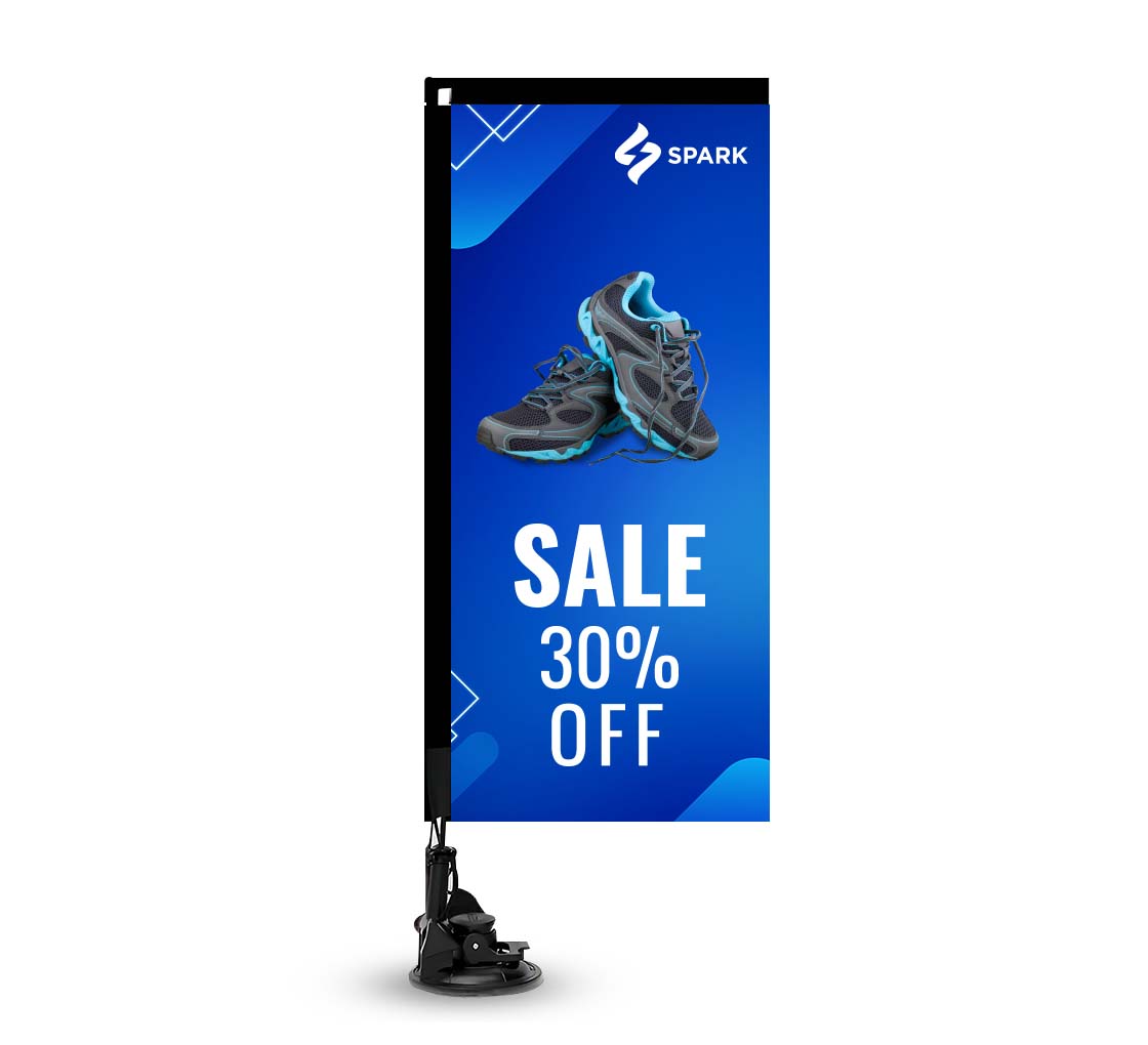 Suction Cup Flags - Rectangle