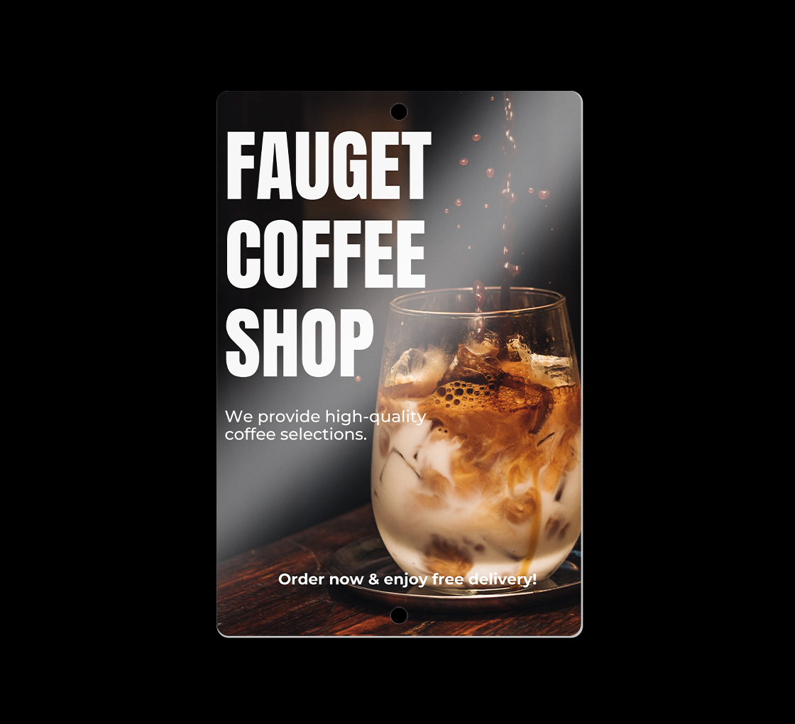 Reflective Coffee Signs