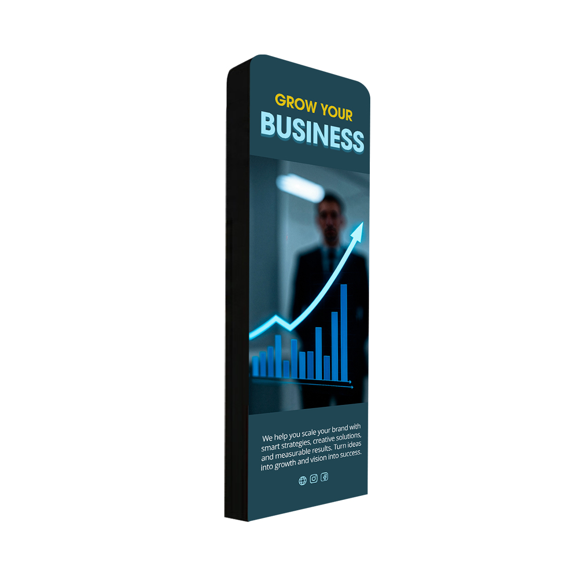 Pop Up Vertical Tower Display for Trade Show