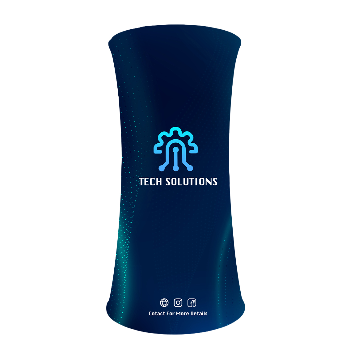 Tension Fabric Pillar Display for Trade Show