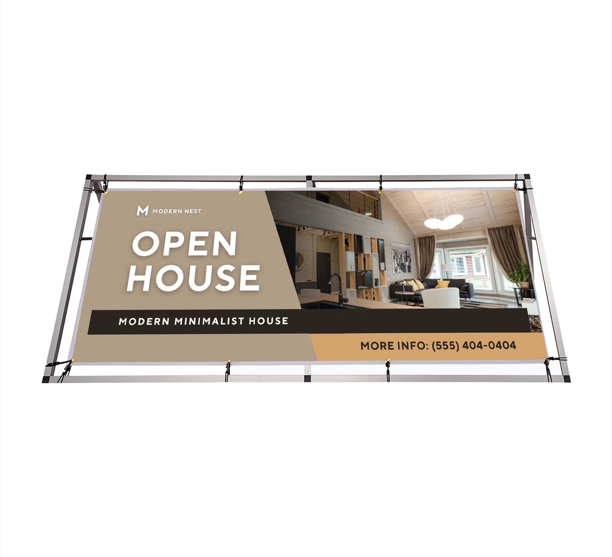 Horizontal A Frame with Banner