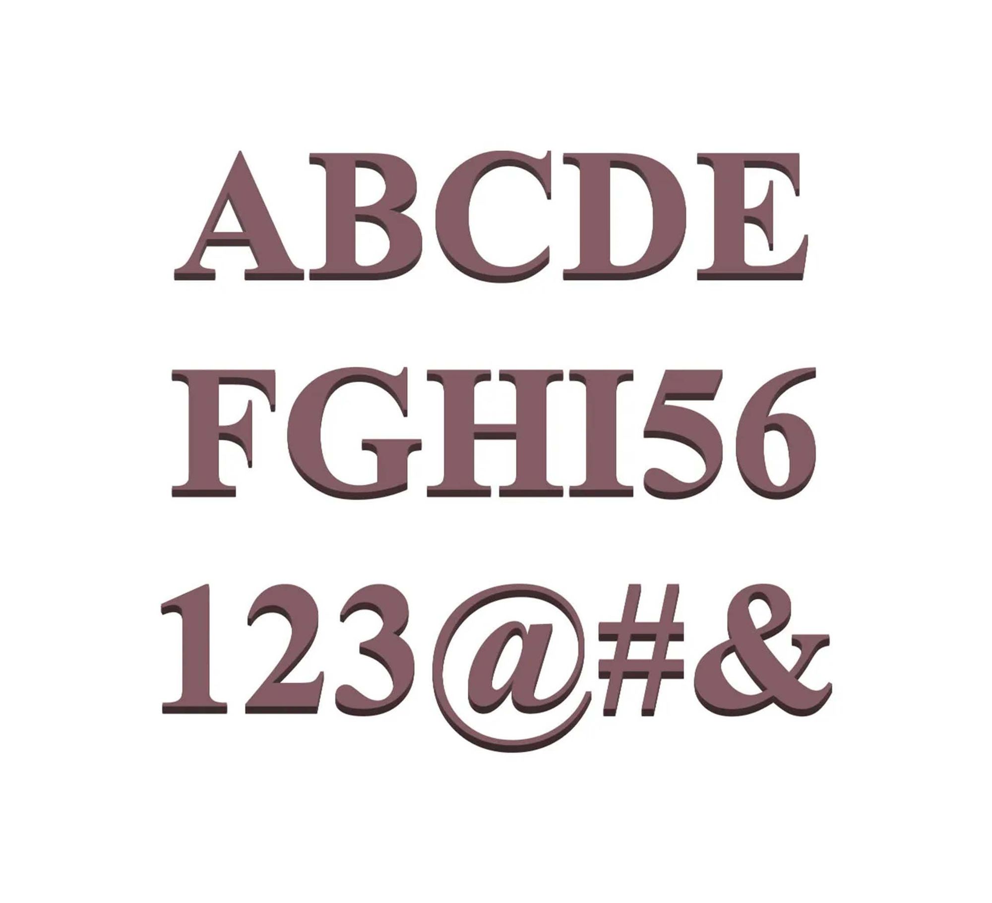 Painted MDF Letters and Numbers