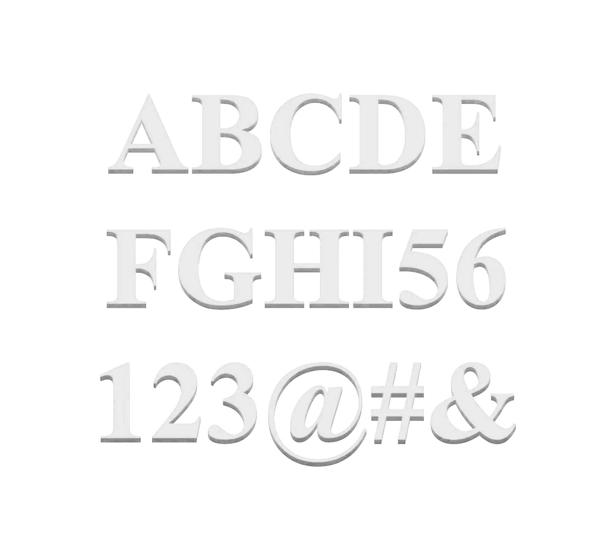 Unpainted MDF Letters and Numbers