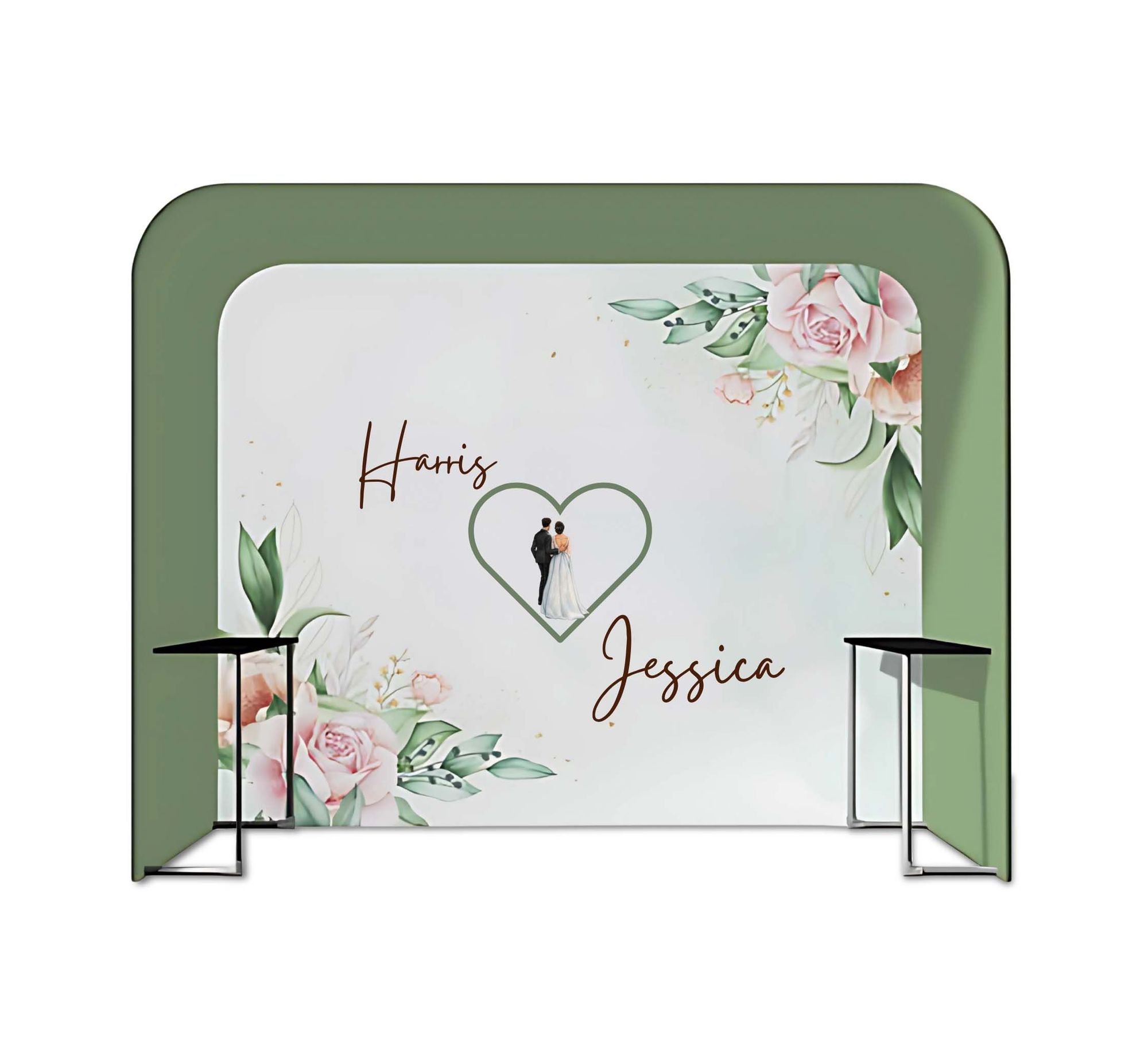 Square Arch Fabric Display