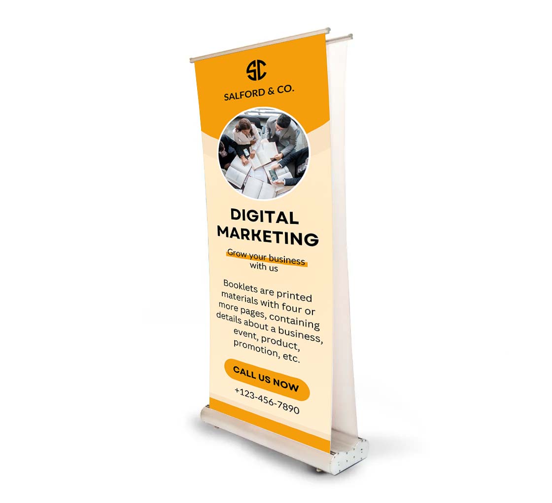 Double Sided Retractable Banner Stands