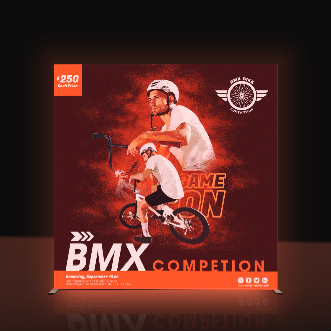 SEG Backlit LED Pop-Up Display