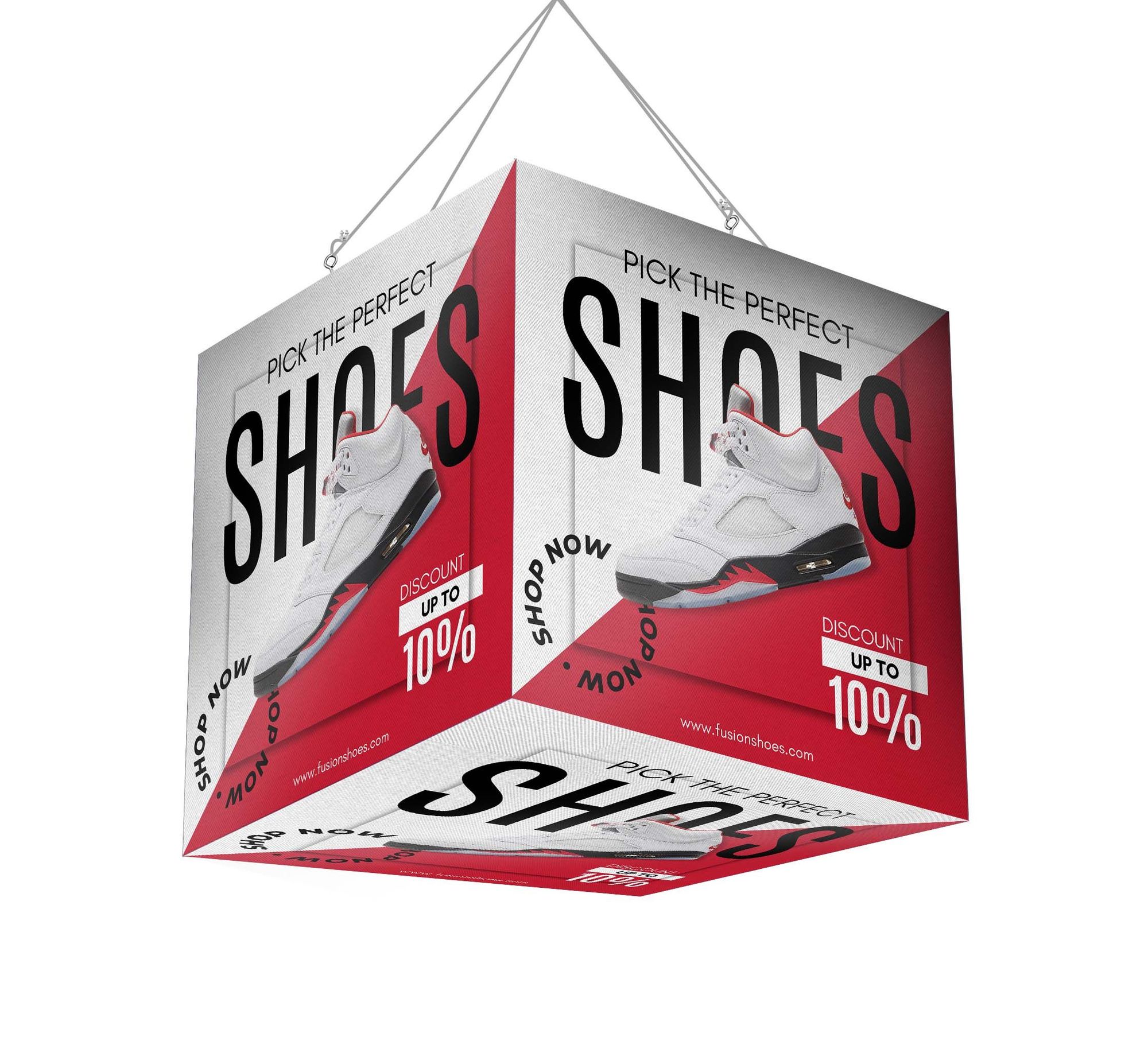 Sky Tube Square Cube Hanging Banners