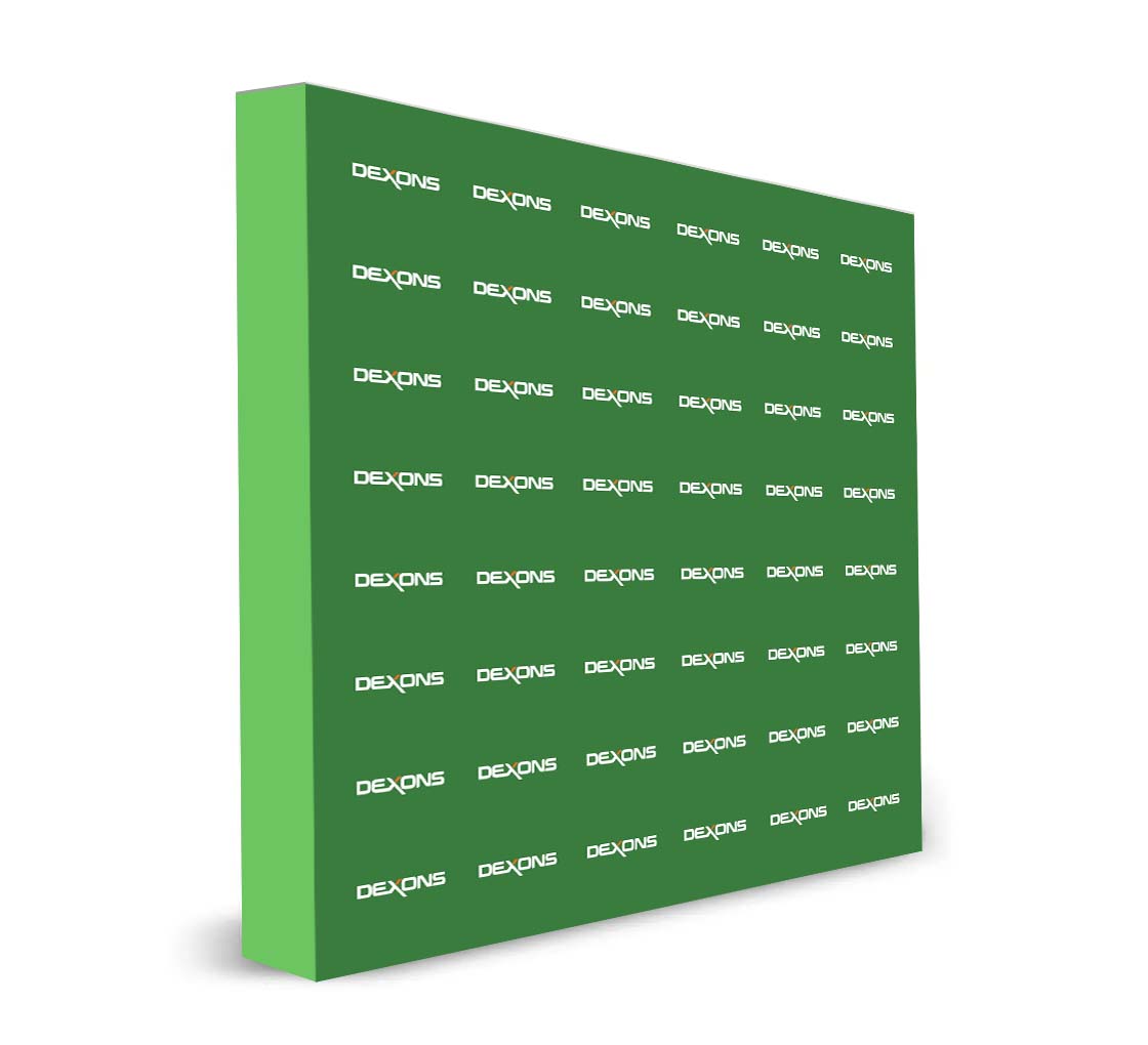 8 ft x 8 ft Step and Repeat Fabric Pop Up Straight Display