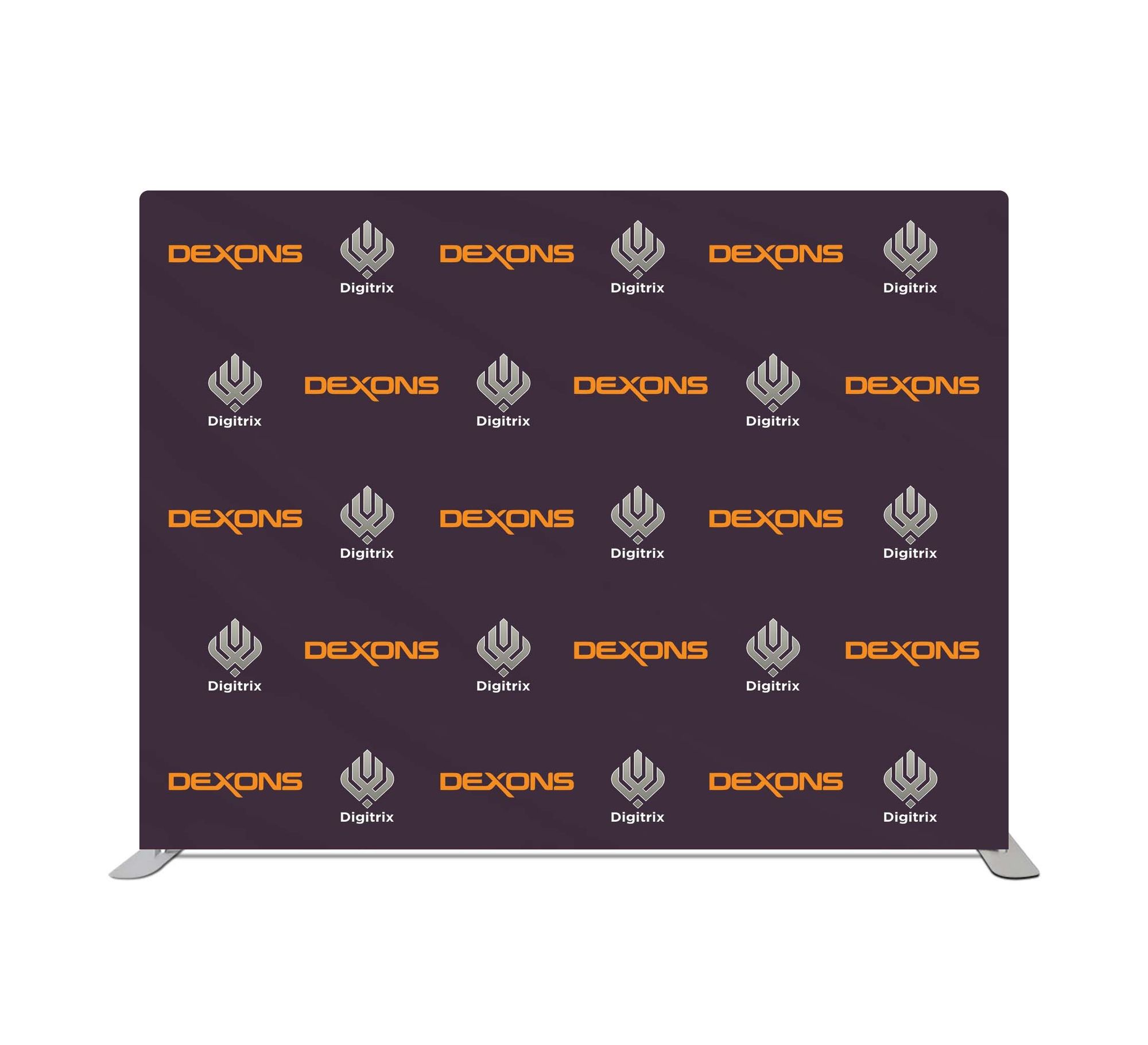 10 ft x 8 ft Step and Repeat Straight Pillow Case Backdrop