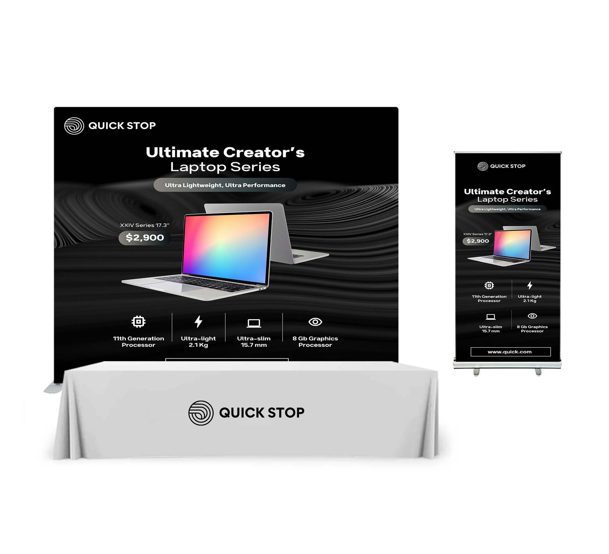 10' x 8' Backdrop Display Package