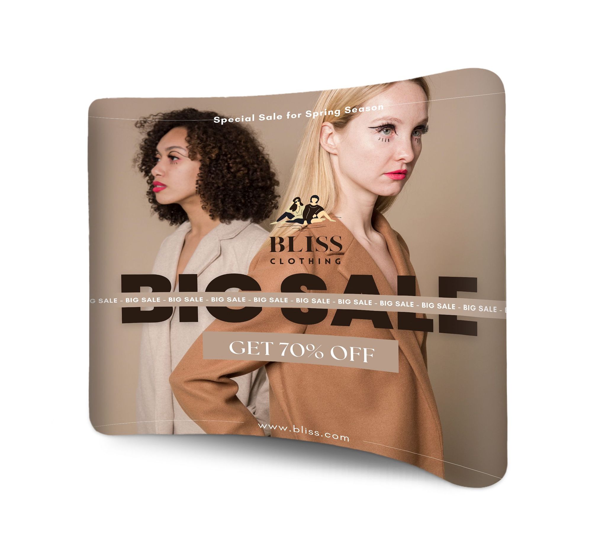 Curve Pillow Case Backdrop