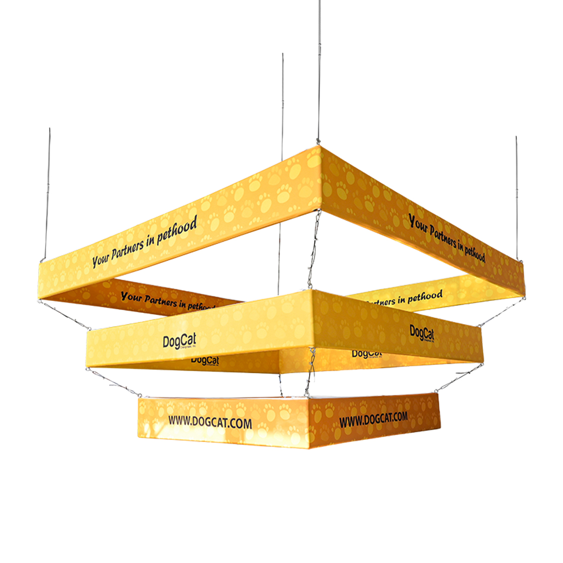 Skytube Tiered Square Hanging Sign