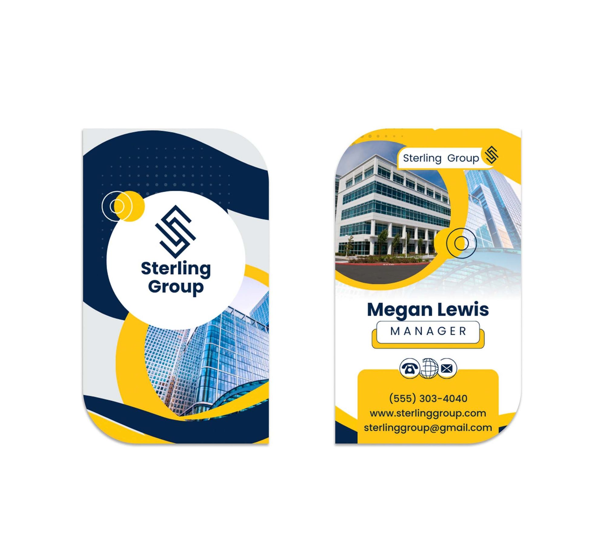 Leaf Business Cards - Vertical