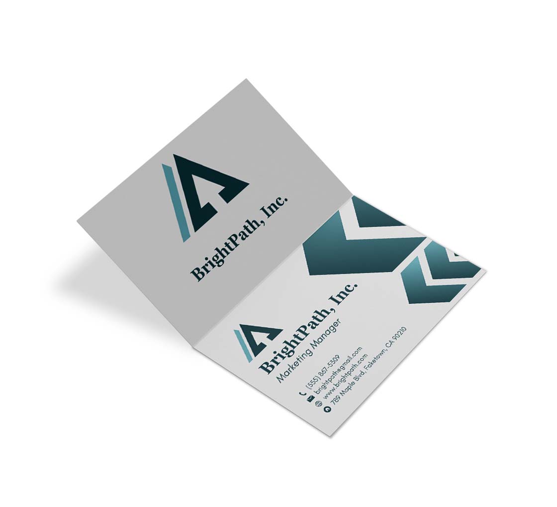 Folded Business Cards