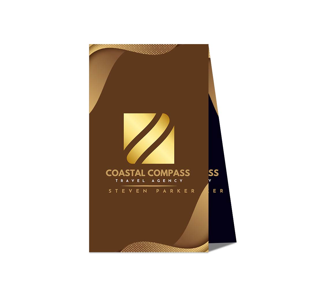 Folded Business Cards - Vertical