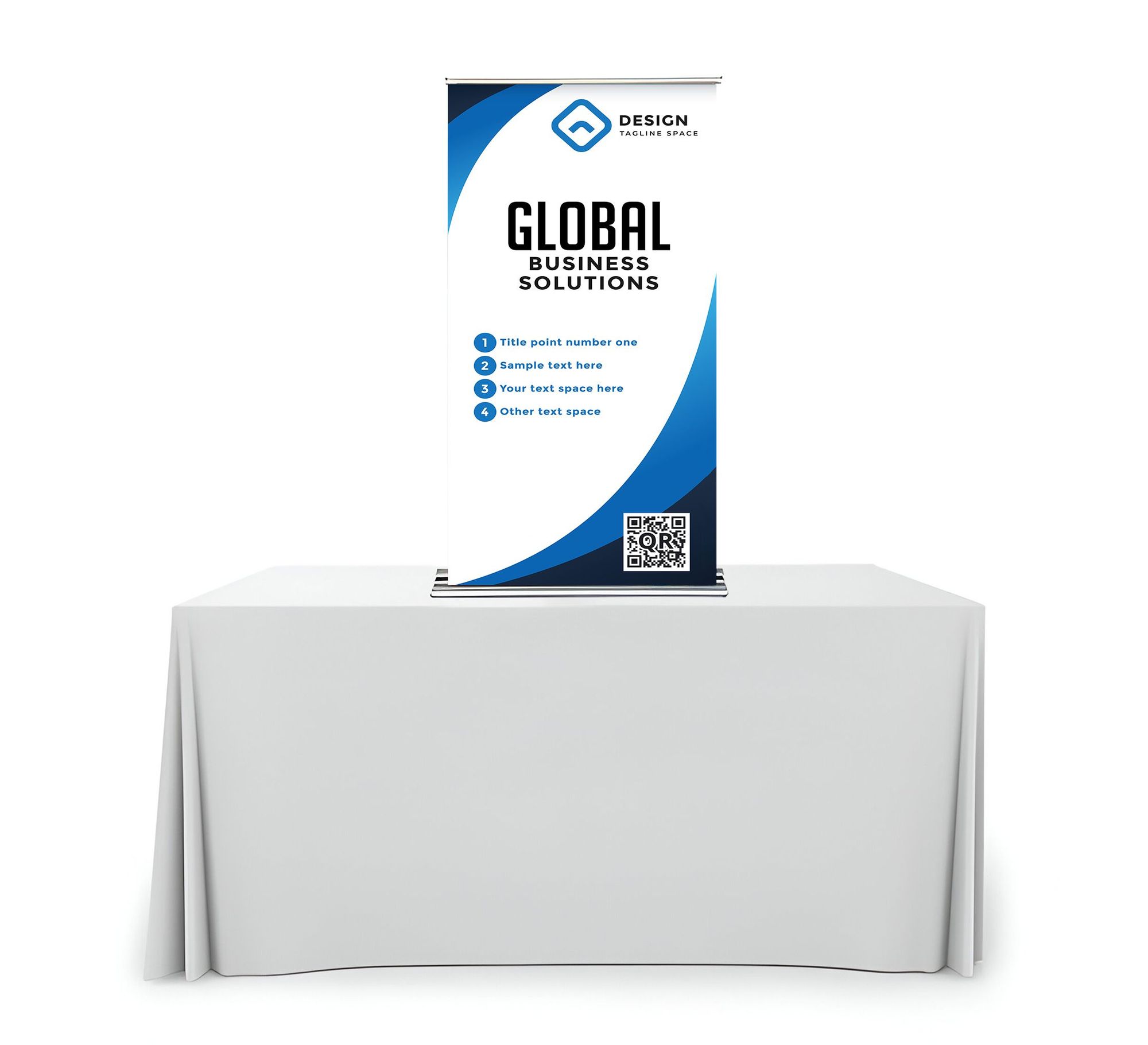 Silverstep Tabletop 24'' Retractable Banner Stand