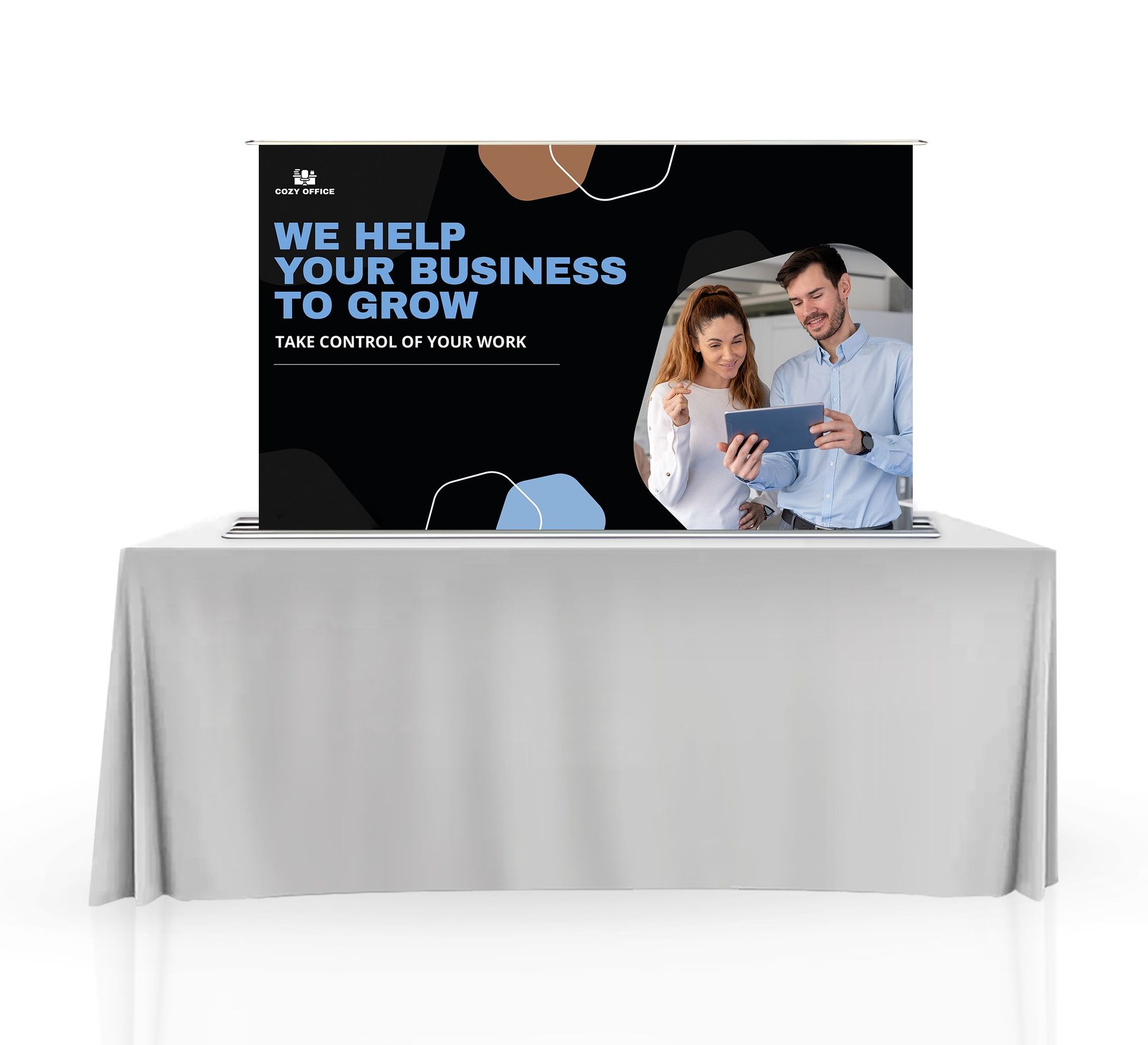 Silverstep Tabletop 60'' Retractable Banner Stand