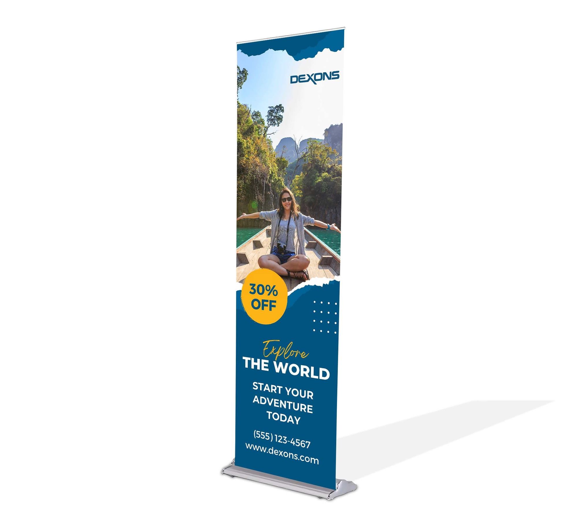 Silverstep 24'' Retractable Banner Stand