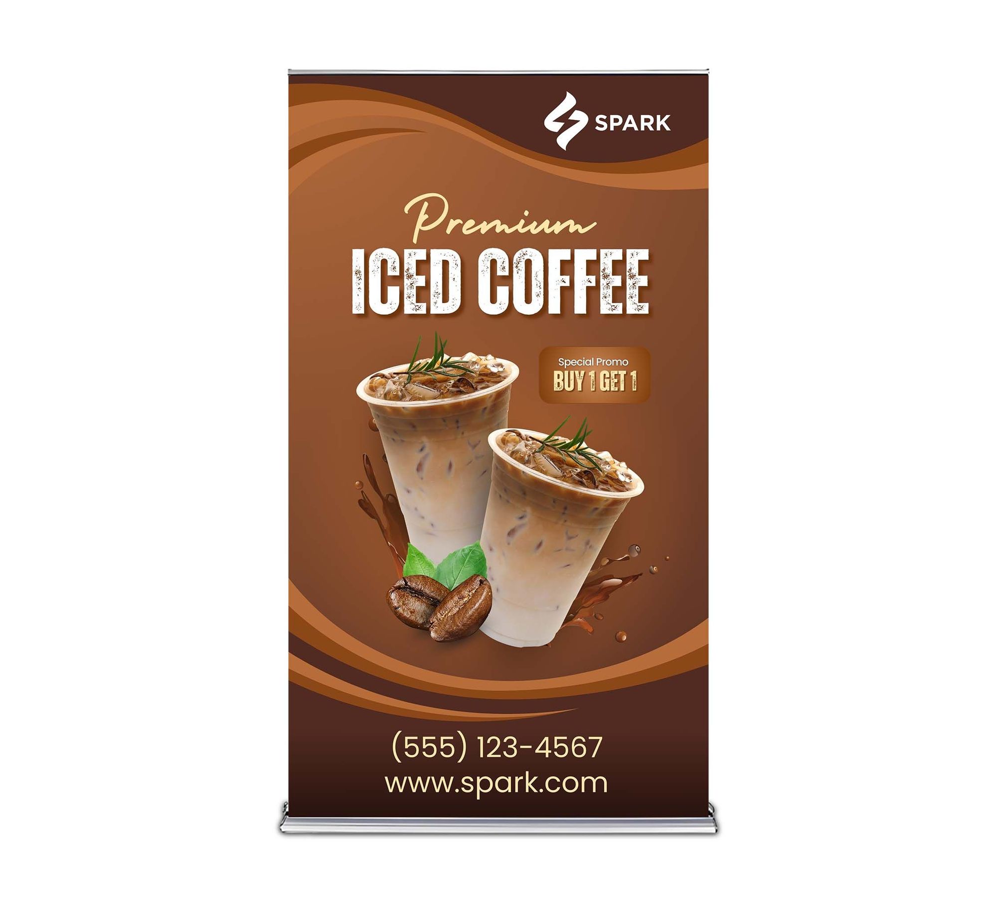 Silverstep 48'' Retractable Banner Stand