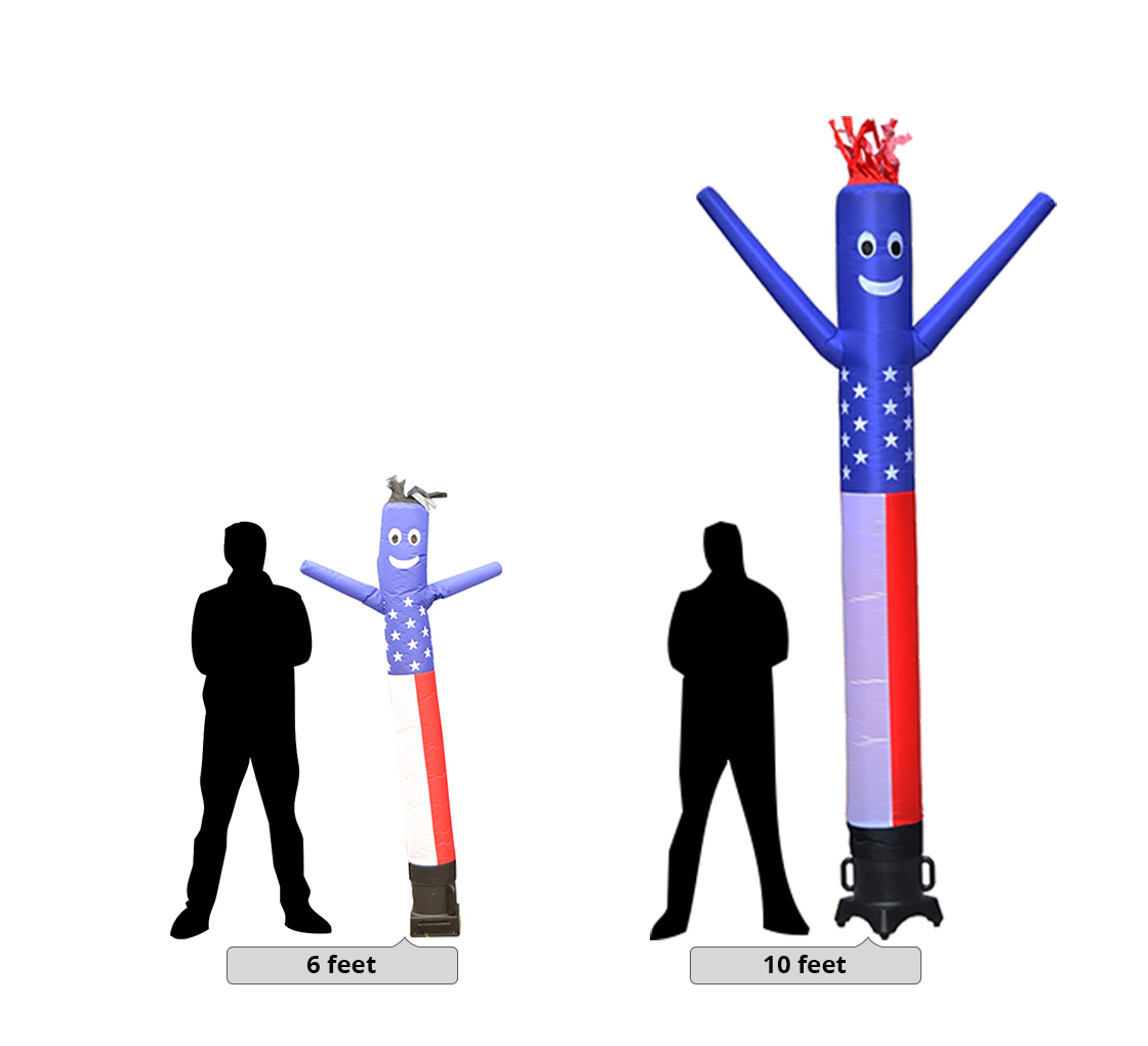 Solution for business related American Flag Inflatable Tube Man ...