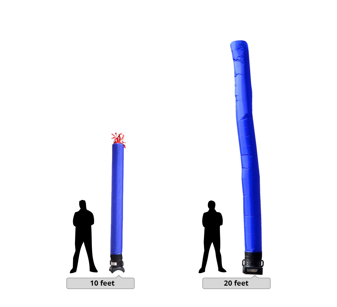 Solution for business related Blue Tube, banners and signs Giant