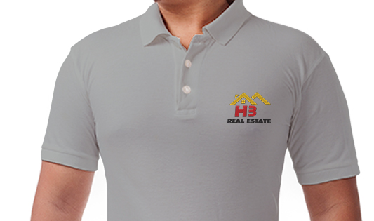 Custom Embroidered T-Shirts | Polo Neck 