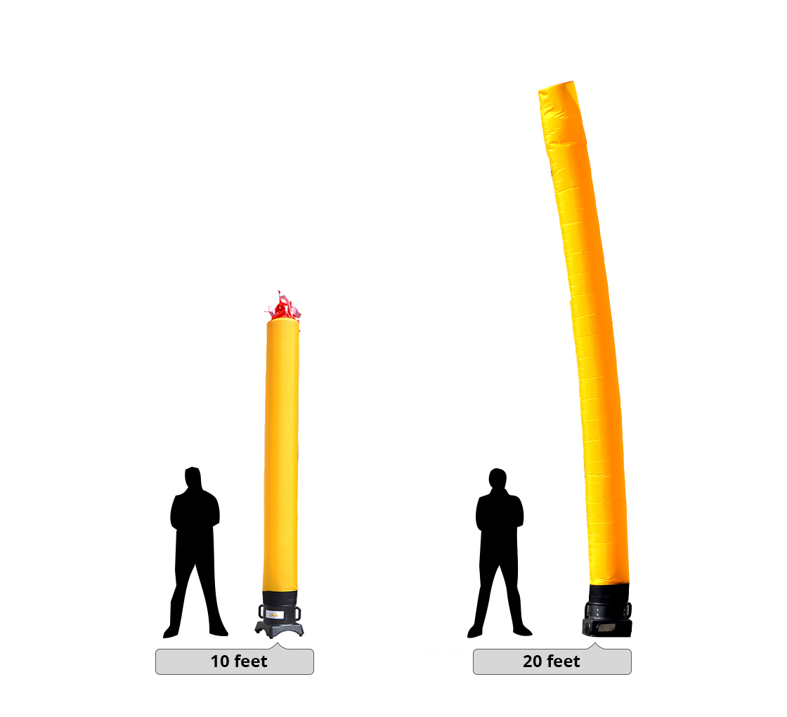 Solution for business related Yellow Tube, banners and signs Giant