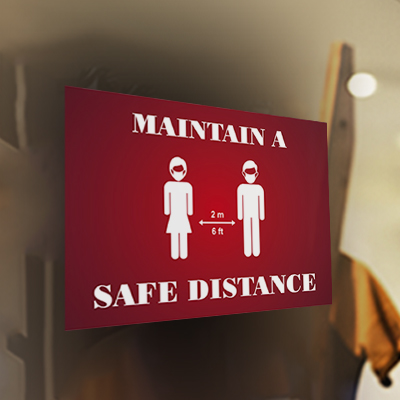 	Social Distancing Window Clings