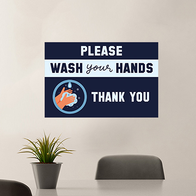 Wash your Hands Vinyl Posters