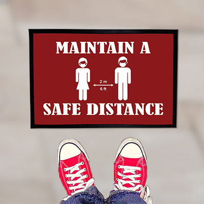 Social Distancing Outdoor Floor Mats