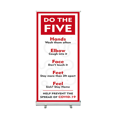 Do the five Roll Up Banner Stands 