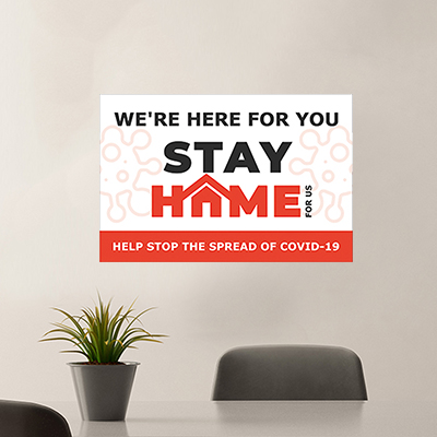 Stay at Home Vinyl Posters 