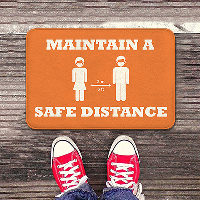 Social Distancing Indoor Floor Mats 