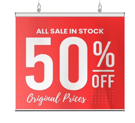 Hanging Clamp Bar Banners
