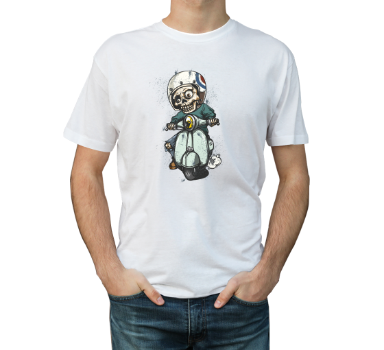 Men's Printed Organic T shirt - Crew Neck