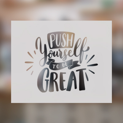 Cut-Out Frosted Decals