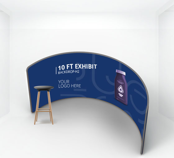 10 ft Exhibit Backdrop H2