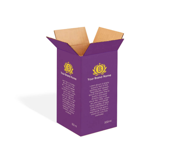 Tall Boxes - Brown (Printed)