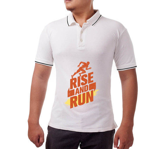 Men's Cotton Polo Shirt - Printed