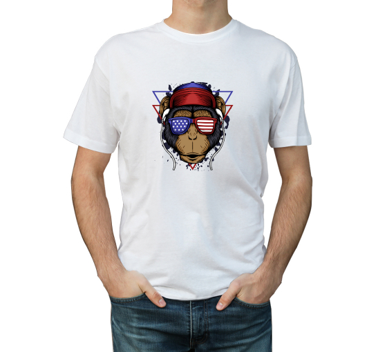 Men's Cotton Printed T-Shirt - Crew Neck