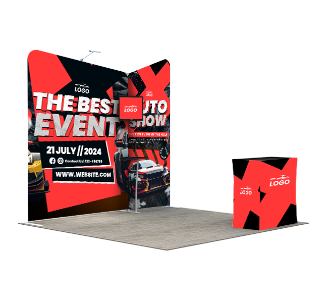 10 Ft Trade Show Booth - Design 1
