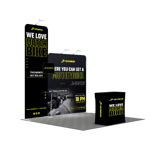 10 Ft Trade Show Booth - Design 3