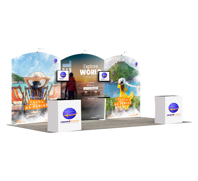 20 Ft Trade Show Booth - Design 8