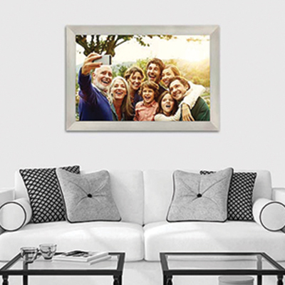 Washed White Gallery Photo Frame