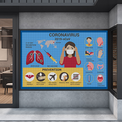 Awareness Perforated Window Signs