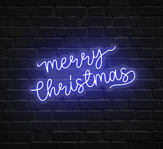 Merry Christmas Neon Sign