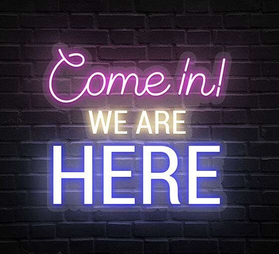 Come In We Are Open Neon Sign